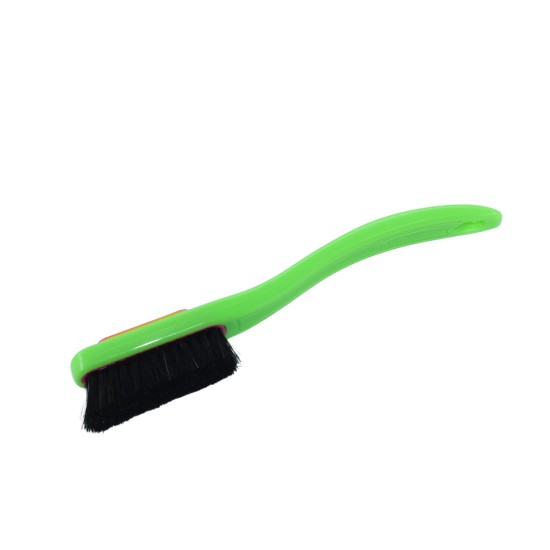 Change - Green Handle - Black Bristles in Pink - Yellow Ring 