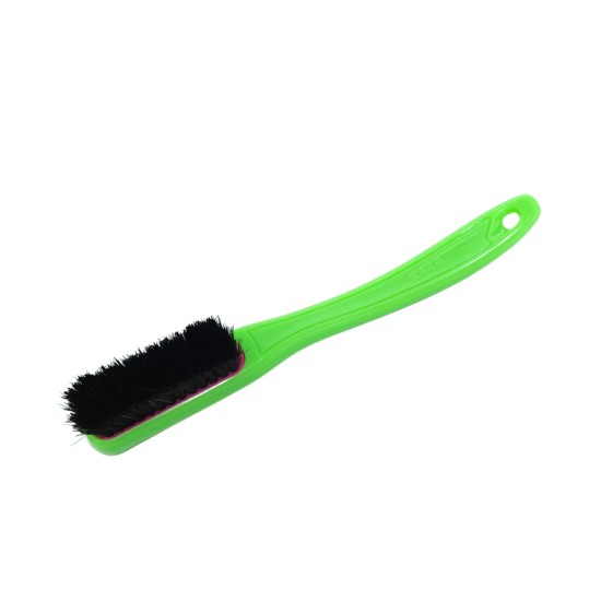 Change - Green Handle - Black Bristles in Pink - Yellow Ring 