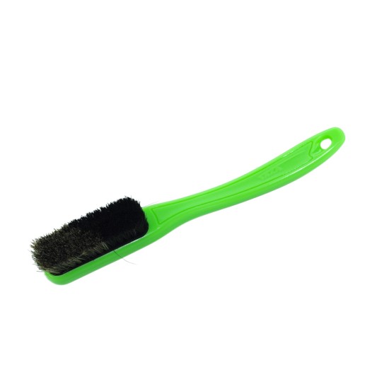 Change - Green Handle - Black/Mixed Bristles in Black - White Ring 