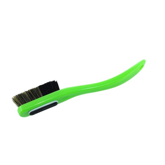 Change - Green Handle - Black/Mixed Bristles in Black - White Ring 