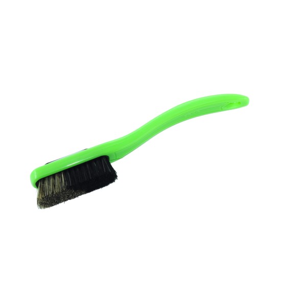 Change - Green Handle - Black/Mixed Bristles in Black - White Ring 