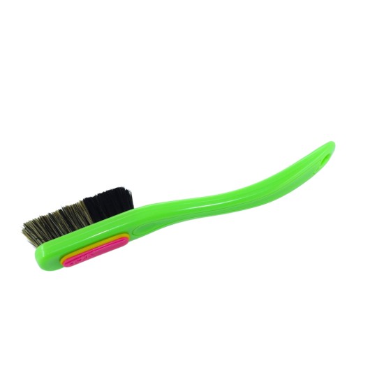 Change - Green Handle - Black/Mixed Bristles in Pink - Yellow Ring 