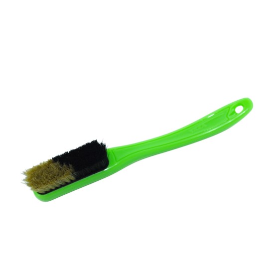 Change - Green Handle - Black/White Bristles in Black - Black Ring 