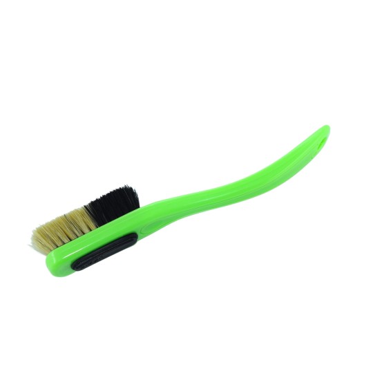 Change - Green Handle - Black/White Bristles in Black - Black Ring 