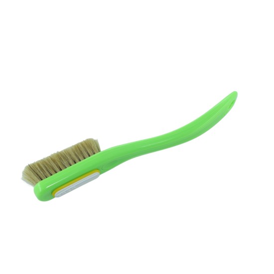 Change - Green Handle - White Bristles in White - Yellow Ring 