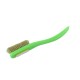 Change - Green Handle - White Bristles in White - Yellow Ring 