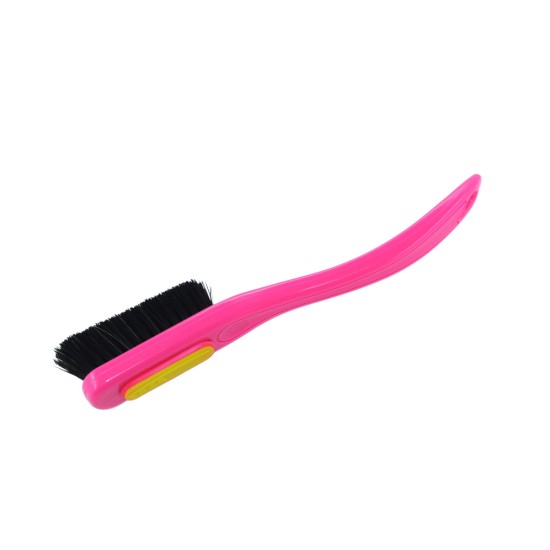 Change - Pink Handle - Black Bristles in Yellow - Pink Ring 
