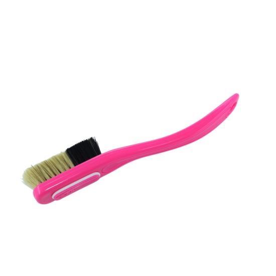 Change - Pink Handle - Black/White Bristles in Pink - White Ring -