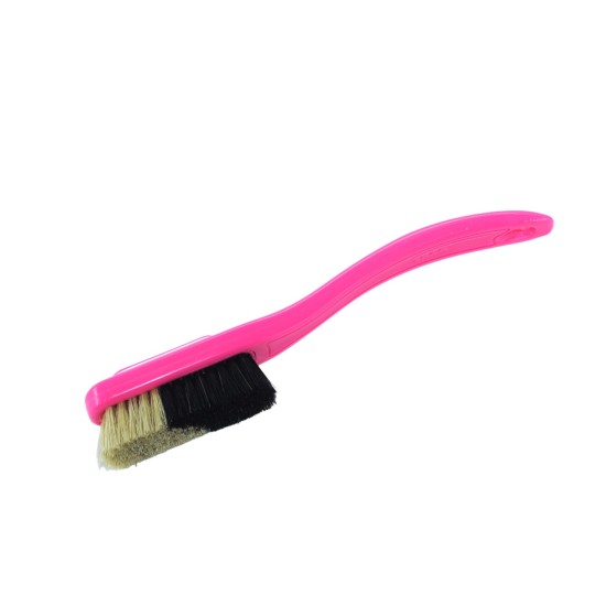 Change - Pink Handle - Black/White Bristles in Pink - White Ring -