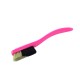 Change - Pink Handle - Black/White Bristles in Pink - White Ring -