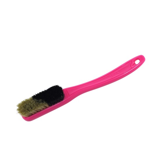 Change - Pink Handle - Black/White Bristles in Pink - White Ring -