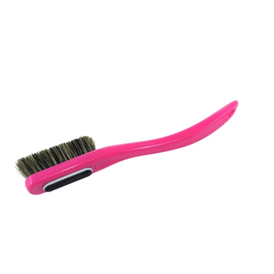 Change - Pink Handle - Mixed Bristles in Black - White Ring 