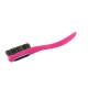 Change - Pink Handle - Mixed Bristles in Black - White Ring 