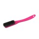 Change - Pink Handle - Mixed Bristles in Black - White Ring 