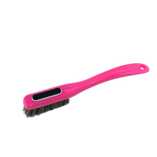 Change - Pink Handle - Mixed Bristles in Black - White Ring 