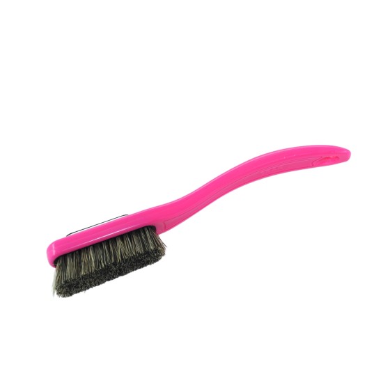 Change - Pink Handle - Mixed Bristles in Black - White Ring 