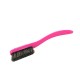 Change - Pink Handle - Mixed Bristles in Black - White Ring 