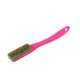 Change - Pink Handle - White Bristles in Green - White Ring -