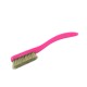 Change - Pink Handle - White Bristles in Green - White Ring -