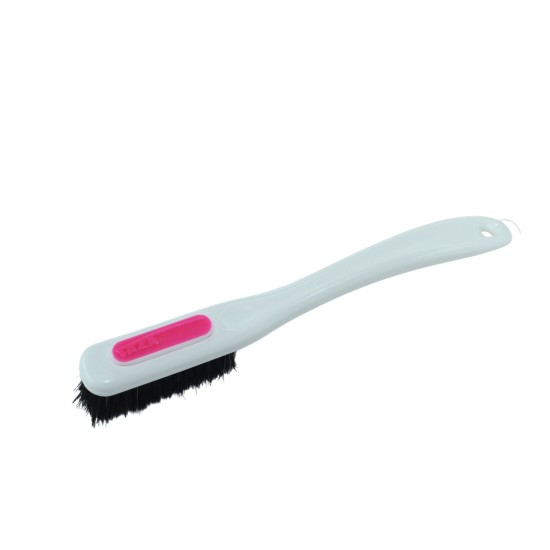Change - White Handle - Black Bristles in Pink - White Ring 
