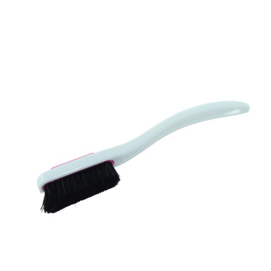 Change - White Handle - Black Bristles in Pink - White Ring 