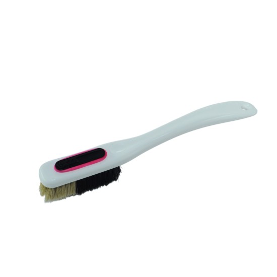 Change - White Handle - Black/White Bristles in Black - Pink Ring