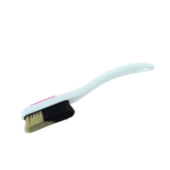 Change - White Handle - Black/White Bristles in Black - Pink Ring