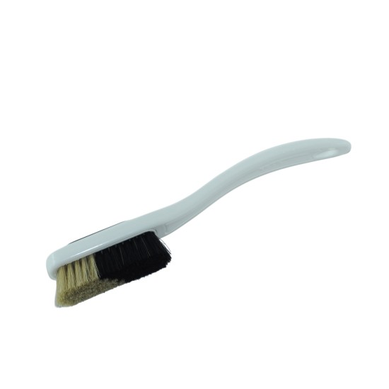 Change - White Handle - Black/White Bristles in White - Black Ring 