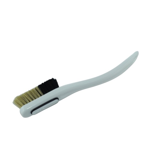 Change - White Handle - Black/White Bristles in White - Black Ring 