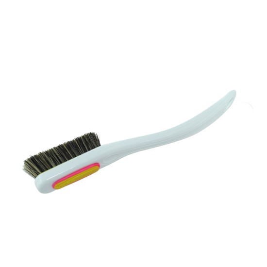 Change - White Handle - Mixed Bristles in Yellow - Pink Ring 