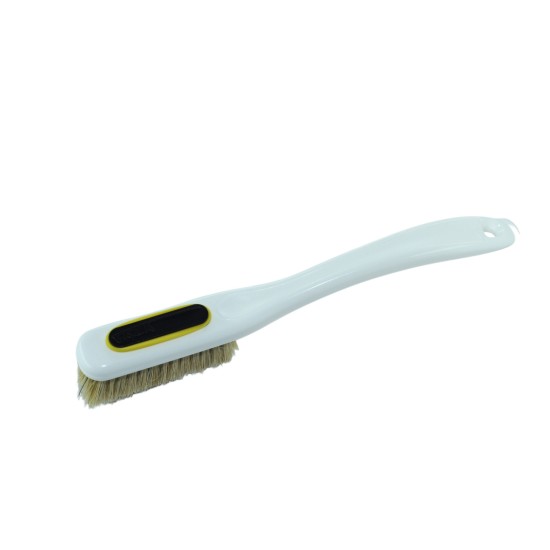 Change - White Handle - White Bristles in Black - Yellow Ring 