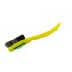Change - Yellow Handle - Black/Mixed Bristles in Green  - Black Ring 