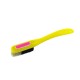 Change - Yellow Handle - Black/White Bristles in Pink - White Ring 