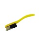 Change - Yellow Handle - Black/White Bristles in Pink - White Ring 