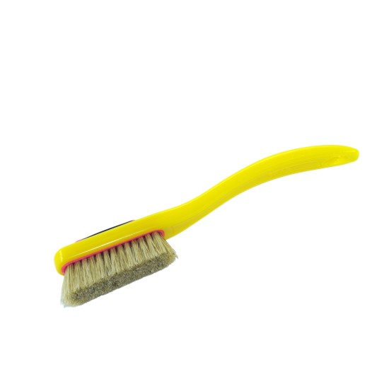 Change - Yellow Handle - White Bristles in Pink - Black Ring 
