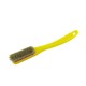 Change - Yellow Handle - White Bristles in Pink - Black Ring 